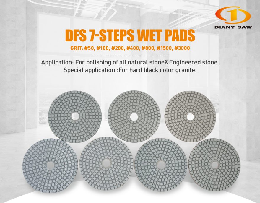 Dfs wet polishing pads for granite
