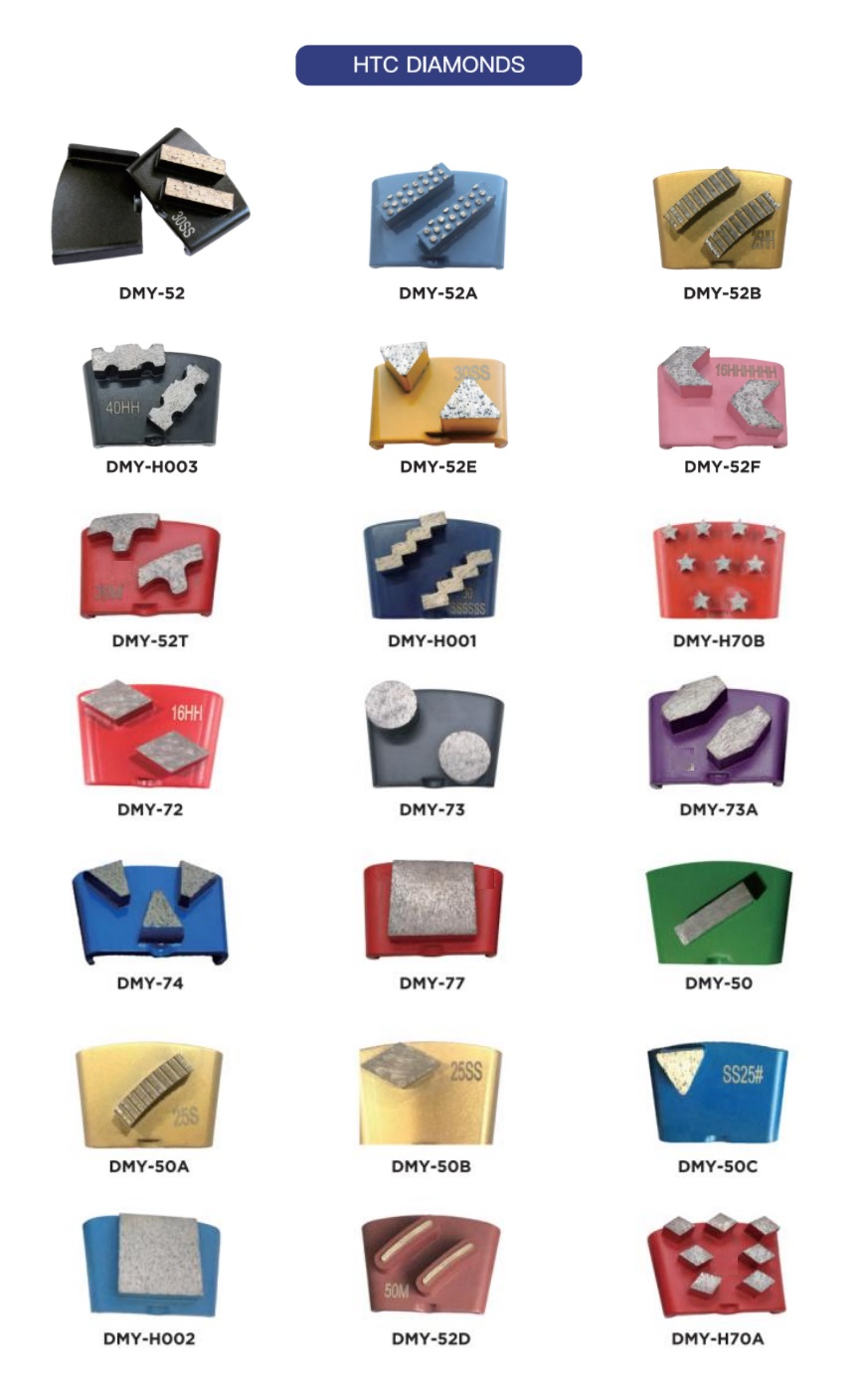 Htc diamond grinding tools for concrete floor