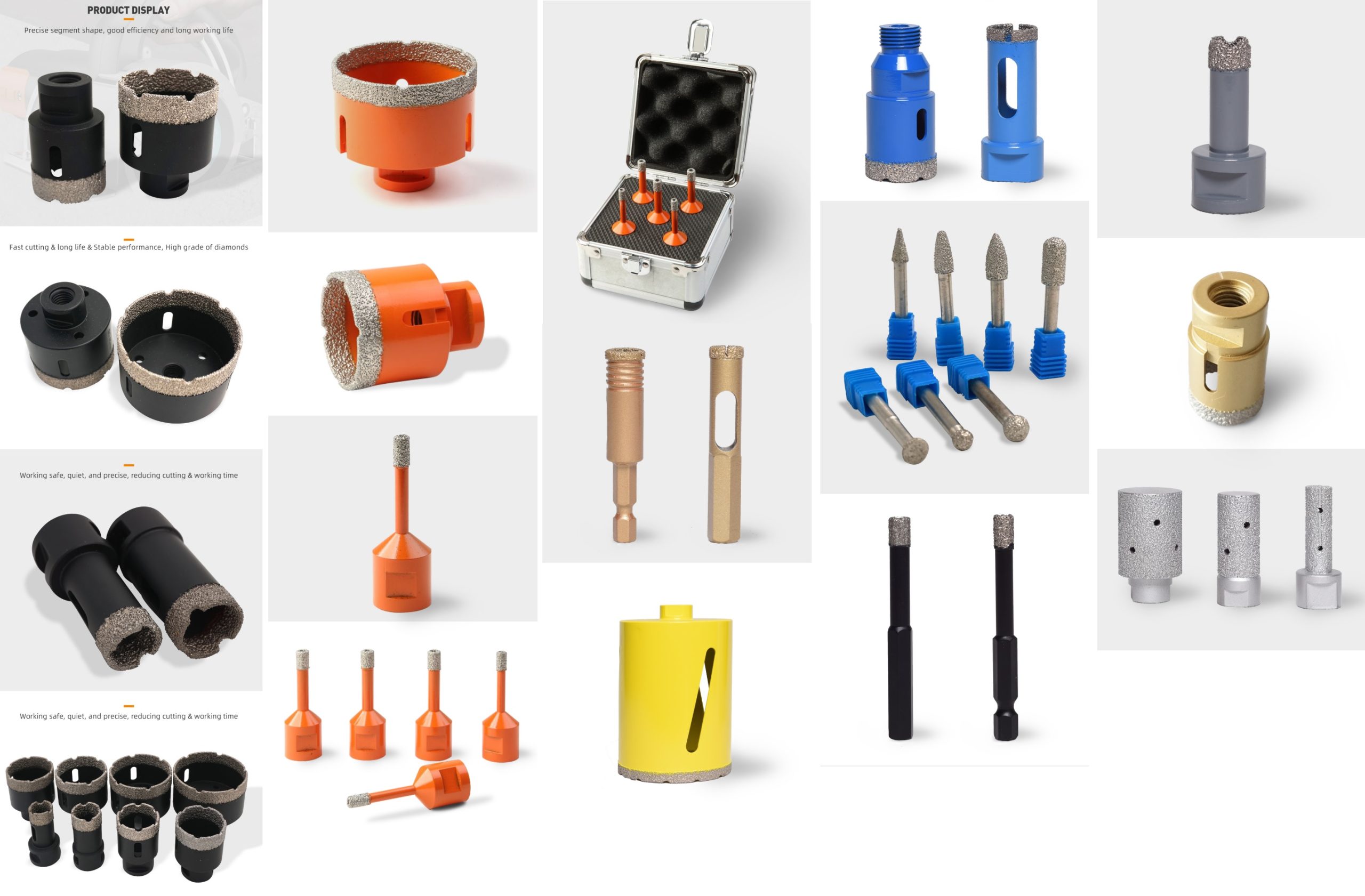 Vbc vacuum brazed diamond core bits factory direct