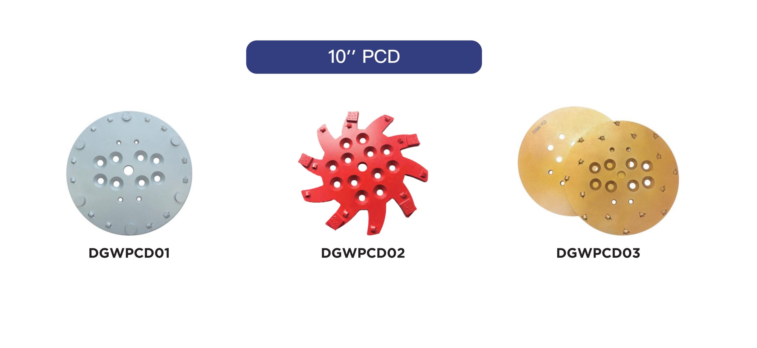 10" PCD Concrete Floor Coatings Removal Pads