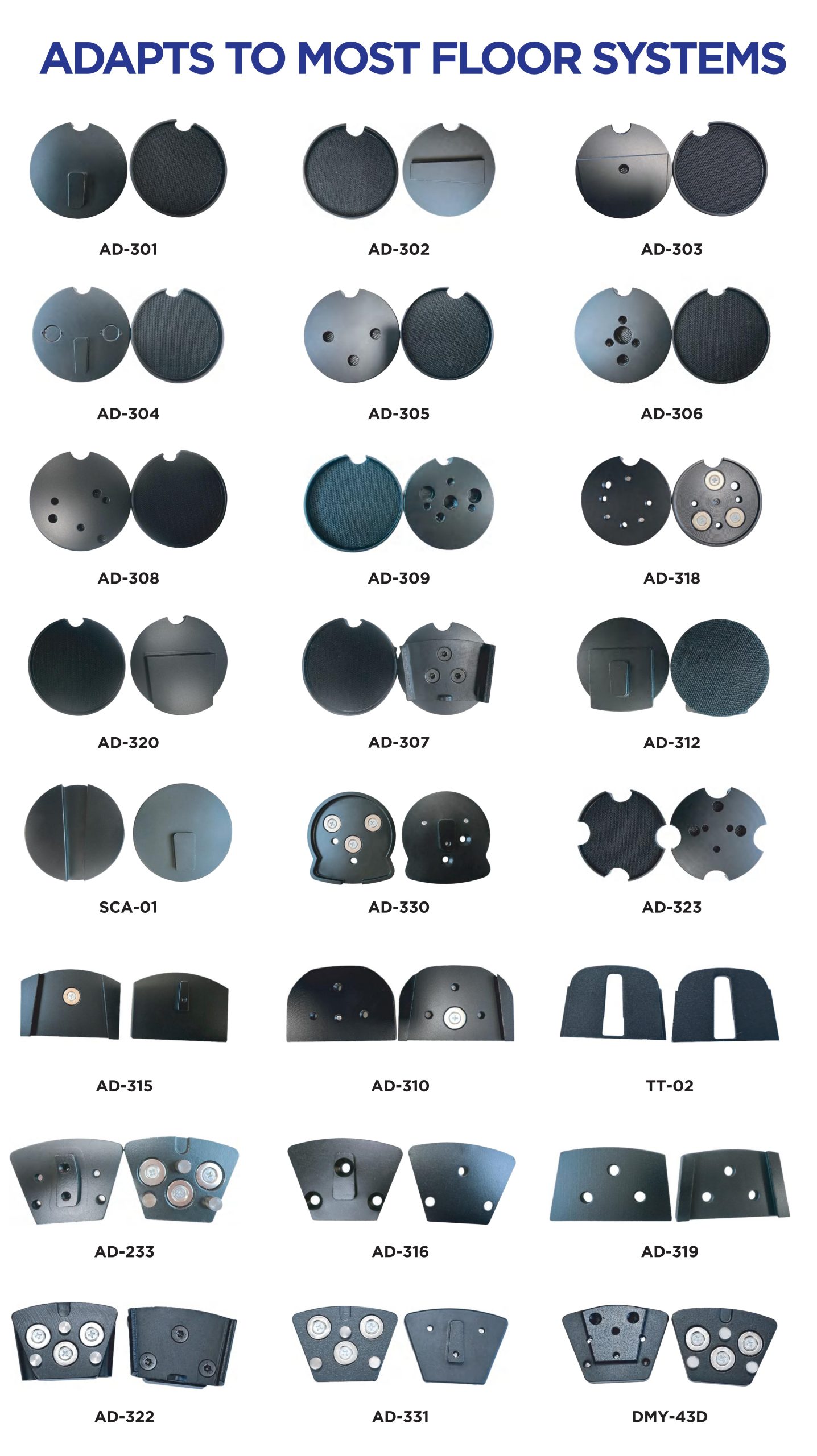 Concrete Floor Grinding Machine Adapters