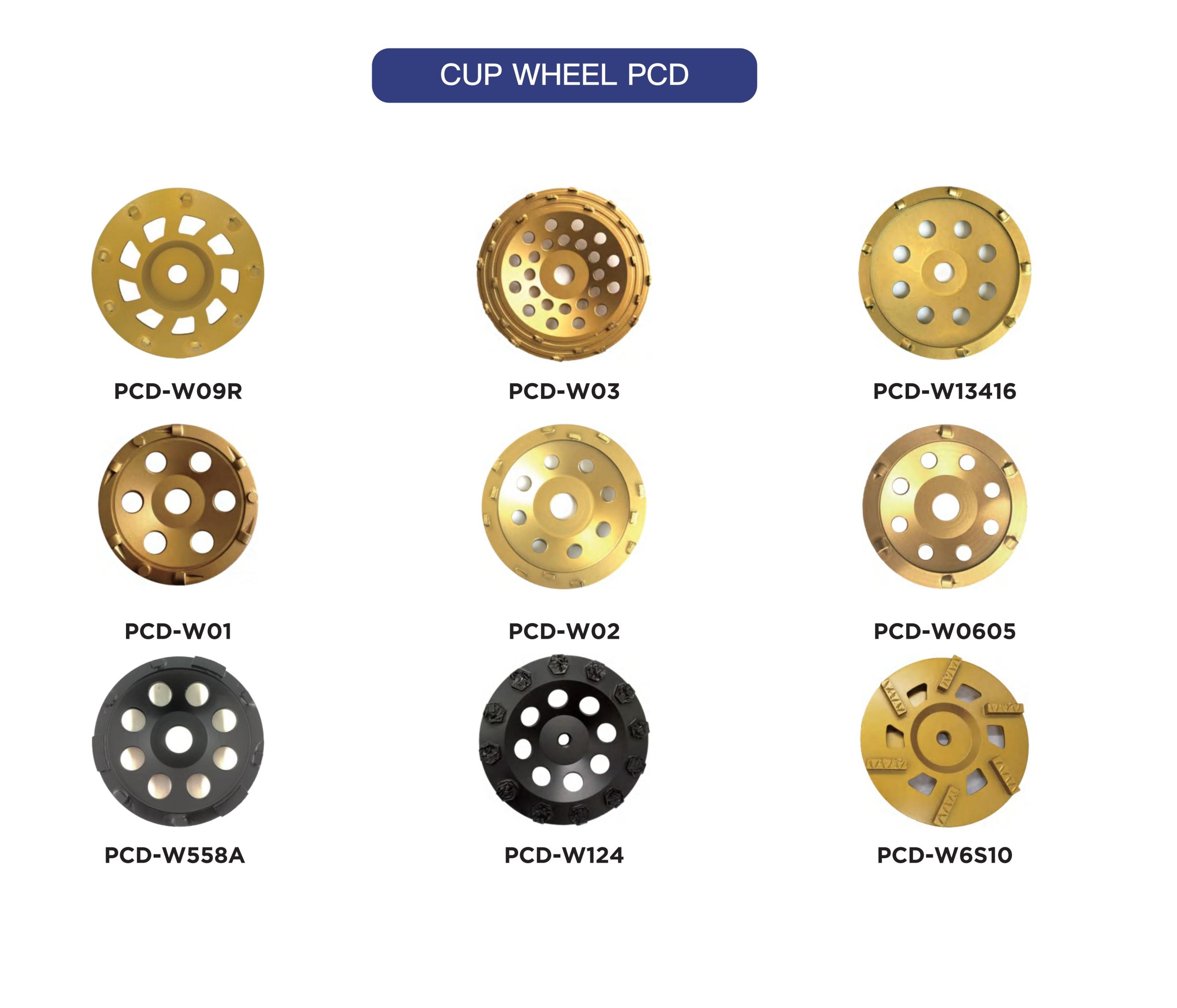 PCD Concrete Floor Coatings Removal Cup Wheels