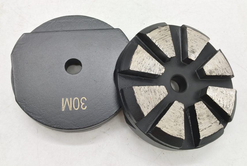 round concrete floor grinding diamonds 3" hard coarse grit