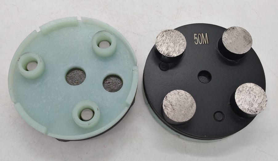 round concrete floor grinding diamonds plastic connection