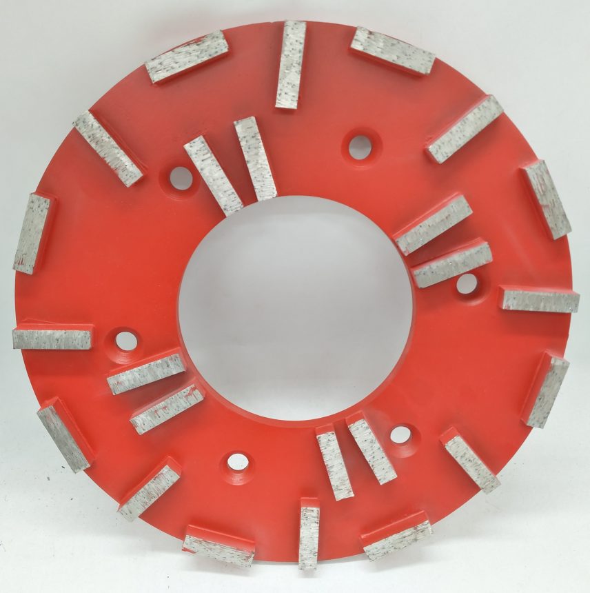 round concrete floor grinding diamonds plate