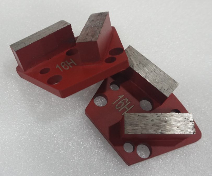 Trapezoid concrete floor grinding diamonds floor grinders