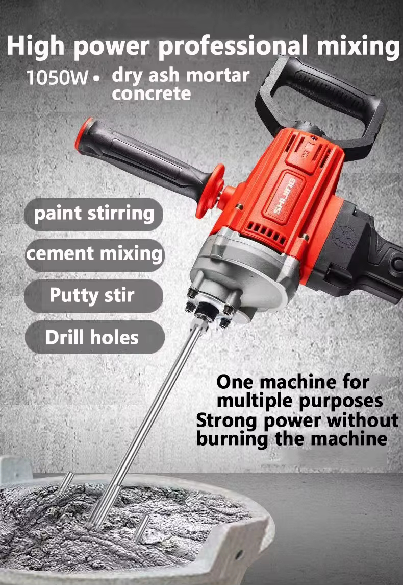 Shijing 9352 Aircraft Drill High-power Putty Powder Cement Dust Mixer Multi-functional Duster Electric Mixer