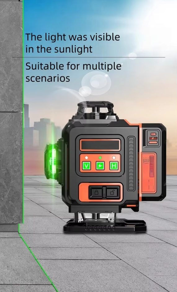 Professional 360° 3D 12-16 line High Quality Laser Level Meter Self-leveling Engineering Construction Measuring Tool