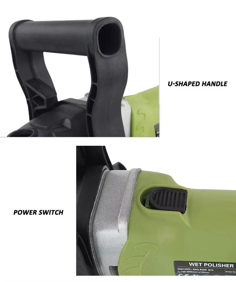 Industrial Grade Electric Wet Polisher Sander 220V-240V 800W for Marble Granite Ceramic Quartz