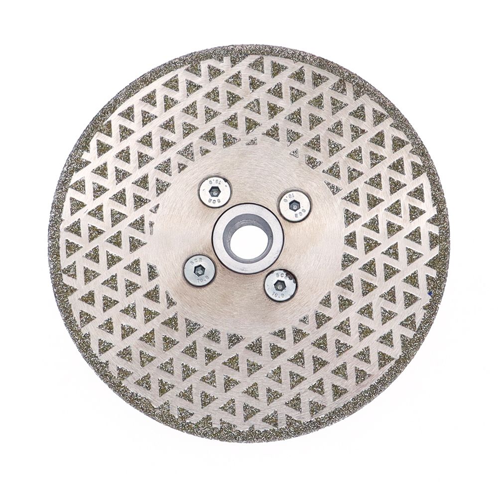 5inch 125mm Diamond Cutting and Grinding Discs for Marble Electroplated Diamond Cutting Discs Stone Saw Blade With Flange